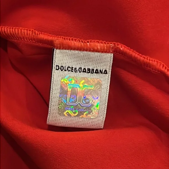 DOLCE & GABBANA RED HEART RHINESTONE TANK - Picture 16 of 16